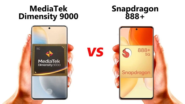 Smartphone với chip Dimensity và Snapdragon